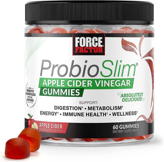 Timktv Force Factor Probioslim Żelki z octu jabłkowego z organicznymi probiotykami laktospor i prebiotykami wspomagającymi trawienie, metabolizm i ... on Productcaster.