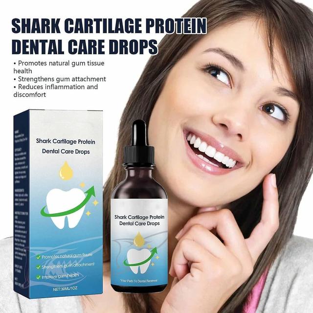 Fongwan Gum Regrowth Drops, Shark Cartilage Protein Dental Care Drops, Gum Restore Liquid Mouthwash, Gum Repair Therapy For Oral Gum Health 3pcs - ... on Productcaster.