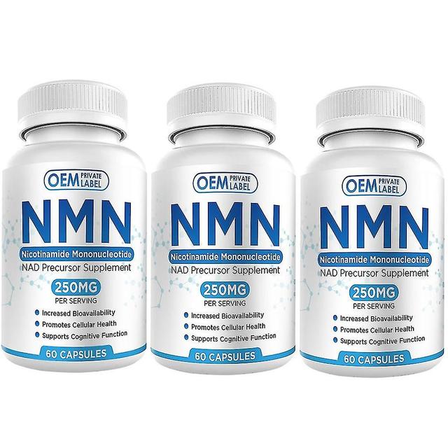 3pcs Nmn Doble Fuerza | Dosis de 250 mg | Mononucleótido de nicotinamida | Antienvejecimiento on Productcaster.