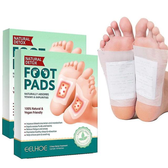 Guoguo 20pcs Detox Foot Patches Pads Body Toxins Feet Slimming Cleansing Herbal Patch on Productcaster.