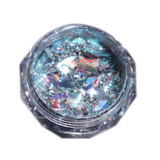 Nail Powder Non-Floating High Saturation Natural Extract Reflective Glitter Nail Shiny Drill Powder 3 on Productcaster.