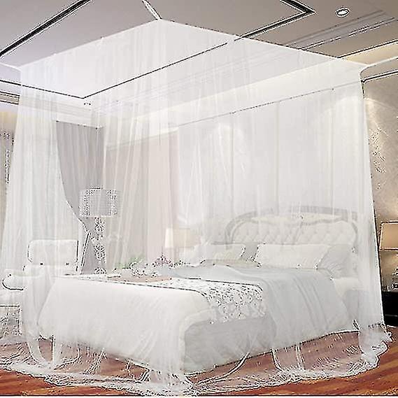 Mosquito Net Fine Mesh Large Square Mosquito Net For Double Bed And Single Bed Fly Net 190210240cm on Productcaster.