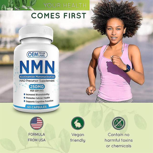 2pcs Pure Nmn Resveratrol 60 Capsules Nicotinamide Certified 99.6% Dna Repair on Productcaster.