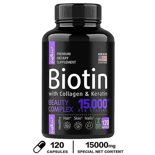 Vorallme Hair Skin & Nails Vitamins - Biotin Collagen Keratin Capsules 120 Capsules on Productcaster.