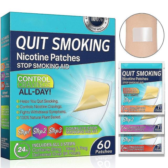 Plant Extract Smokings Cessation Patch Safety Stickers Stop Smokings Aid For External Use 3 in 1 on Productcaster.