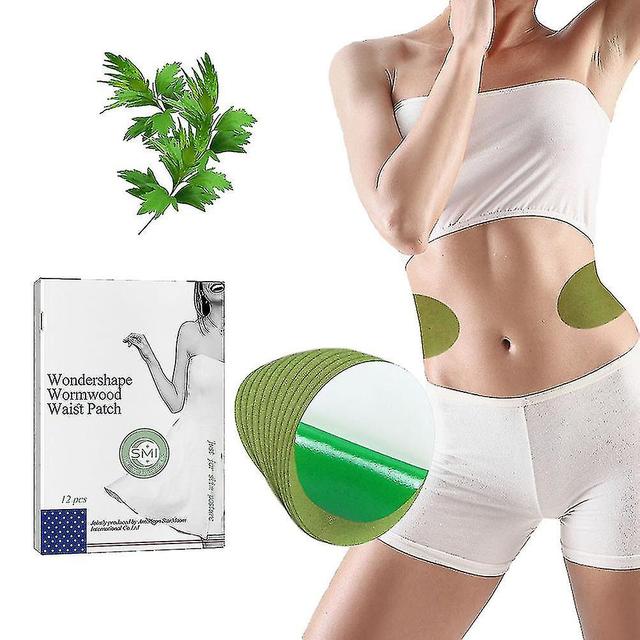 12pcs Wormwood Belly Patch Natural Herb Mugwort Patch For Men And Women Hk on Productcaster.