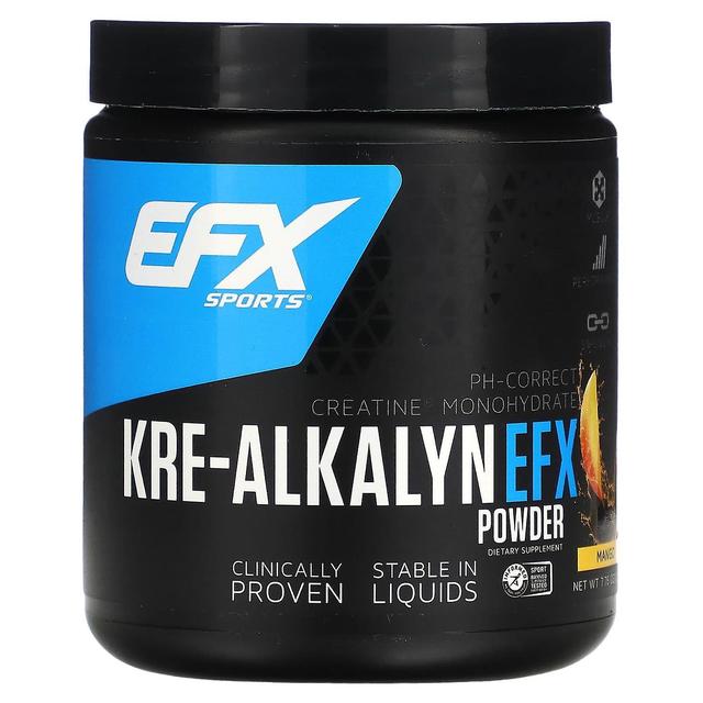 EFX Sports, Kre-Alkalyn EFX Powder, Mango, 7.76 oz (220 g) on Productcaster.