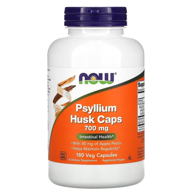 NOW Foods, Psyllium Husk Caps, 700 mg, 180 Veg Kapsułki on Productcaster.