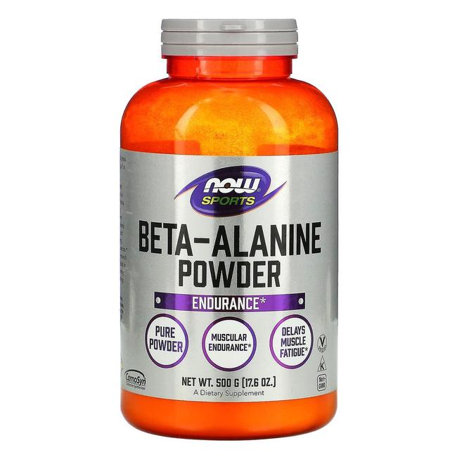 NOW Foods NU Fødevarer, Sport, Beta-Alanin, Rent pulver, 17,6 oz (500 g) on Productcaster.