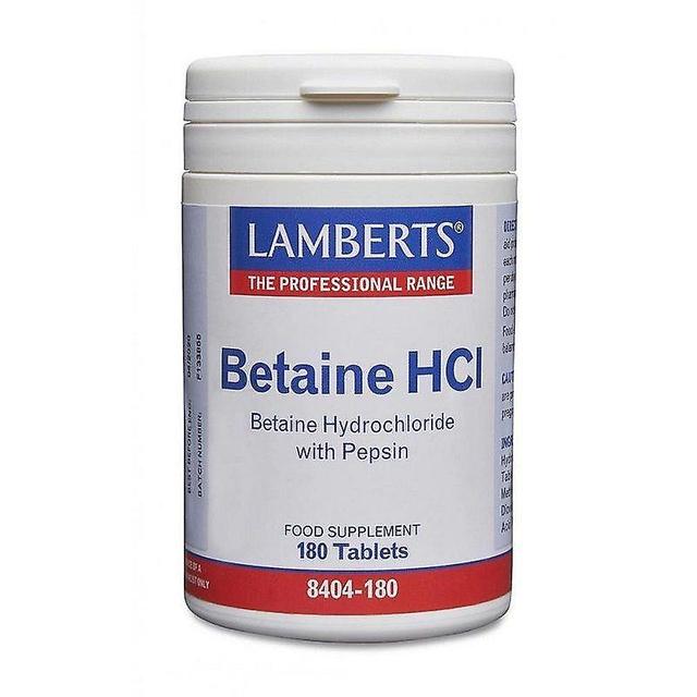 Lamberts Betain HCI 324mg mit Pepsin 5mg Tabletten 180 (8404-180) on Productcaster.