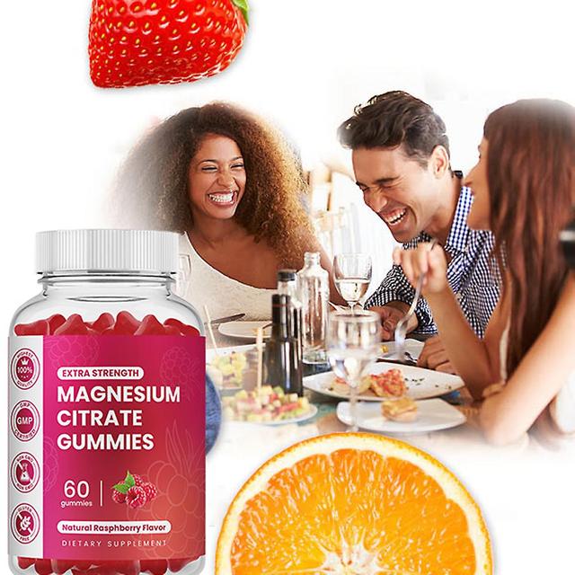 Extra styrka Magnesium Gummies 255 mg (elementär Mg) per portion - 60 Vegan Gummies - främjar hälsosam avkoppling, muskler, ben, och energi stöd 3 pcs on Productcaster.