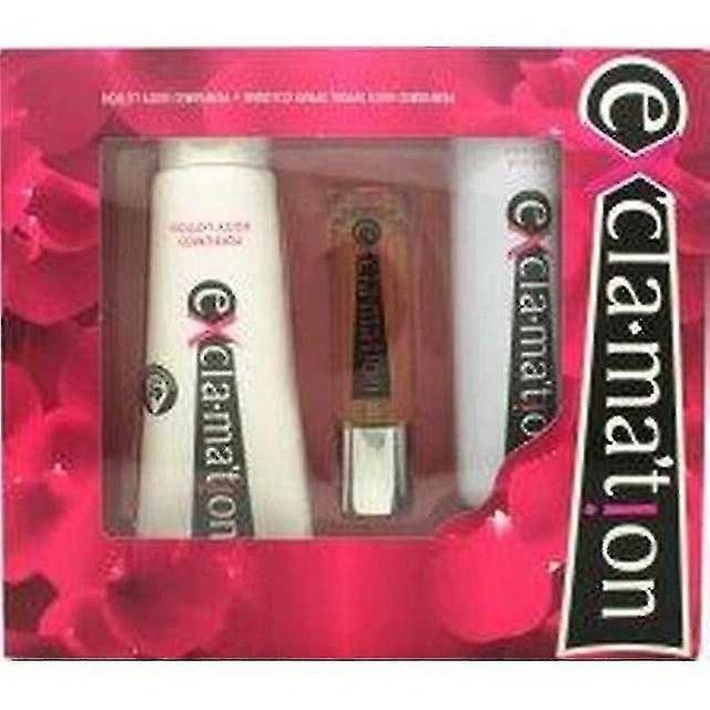 Coty Exclamation Gift Set 15ml Cologne + 90ml Body Spray + 115ml Body Lotion on Productcaster.