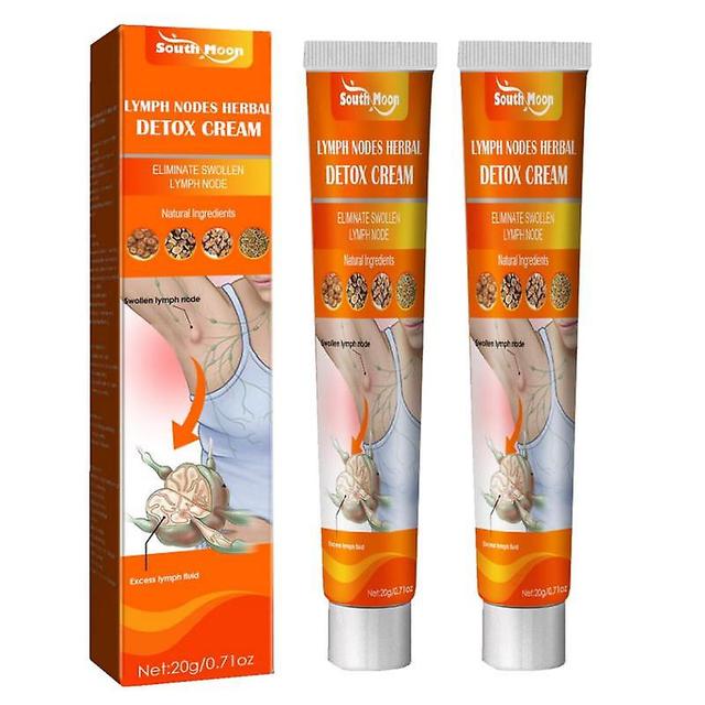 2pcs Lymphatic Detox Health Cream Massage Repair Ointment Anti-swelling Herbs Cream Unclog The Neck Armpit Breast Lymph Health Care on Productcaster.