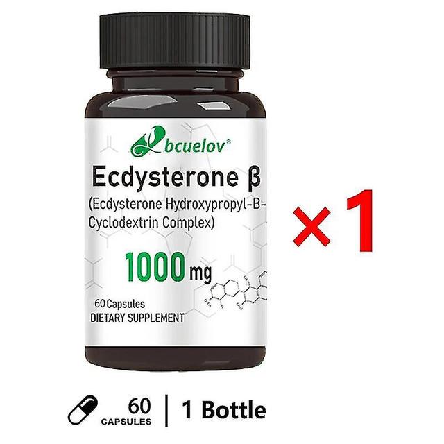 Ecdysterone Capsules-supports Metabolism Muscle Mass Gain, Helps Build Muscle Burn Fat & Enhance Men's Health 1 bottle on Productcaster.