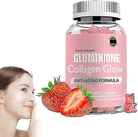 Glutathione Collagen Glow Gummies, 60pcs/bottle Glutathione Collagen Gummies for Women, Gummies Skin Care, Korean Collagen Gummies for Dark Spot 1b... on Productcaster.