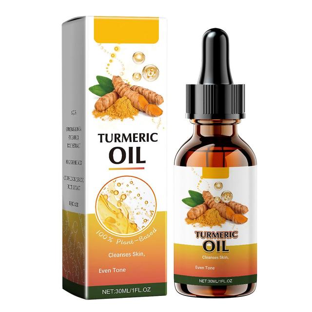 unbrand Cleansing Turmeric Essential Oil In Turmeric Essence Mild And Non Irritating Can Nourish Skin Continuously 30ml Yellow on Productcaster.