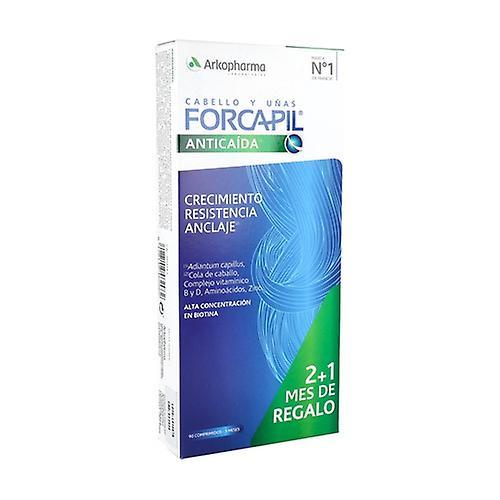 Arkopharma Forcapil Anti-Hair Loss Pack 2 + 1 90 kapsler on Productcaster.