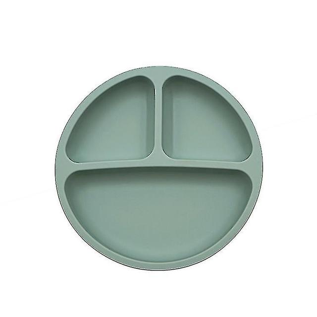 Children's Silica Gel Plate Baby Silica Gel Plate pea green on Productcaster.