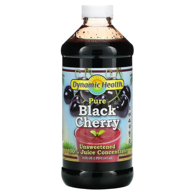 Dynamic Health, Pure Black Cherry, Unsweetened, 16 fl oz (473 ml) on Productcaster.