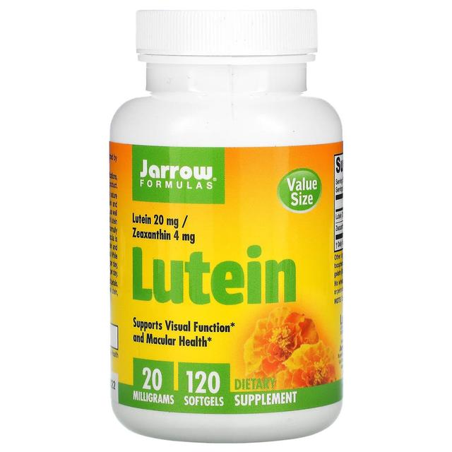 Jarrow Formulas Jarrow formler, Lutein, 20 mg, 120 Softgels on Productcaster.