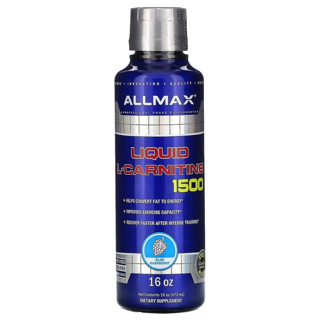 ALLMAX, Płynna L-karnityna 1500, Blue Raspberry, 16 oz (473 ml) on Productcaster.