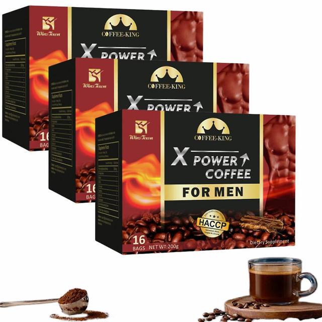 16-48pcs Ginseng Coffee Maca Coffee X Power For Men Enhance Libido Sexual Desire on Productcaster.