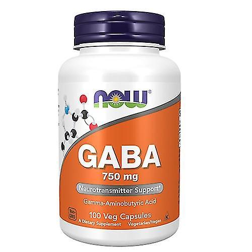 Now Foods GABA, 750 mg, 100 Vcaps (Pack of 1) on Productcaster.