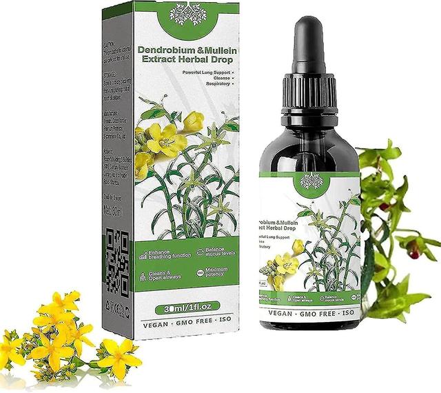 Clear Breath Dendrobium & Mullein Extract,herbal Lung Health Essence,powerful Lung Support & Cleanse & Respiratory,herbal Care Essence on Productcaster.