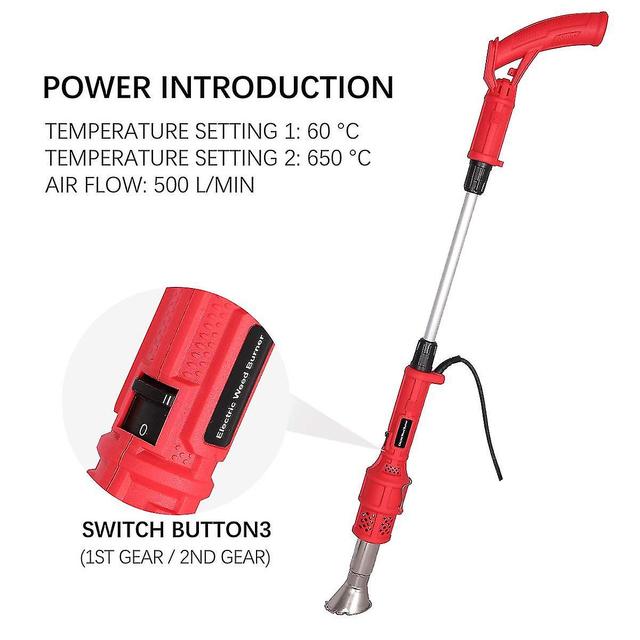 Electric Weed Burner, - Burn Weed & Charcoal 2 In 1 Thermal Weed Stick, Up To 650 Powerful Weed Control Tool on Productcaster.