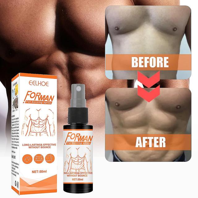 Youlaicai Eelhoe Men's Abs Spray Increase Muscle Body Care Waistline Fitness Shaping Cream Workout on Productcaster.