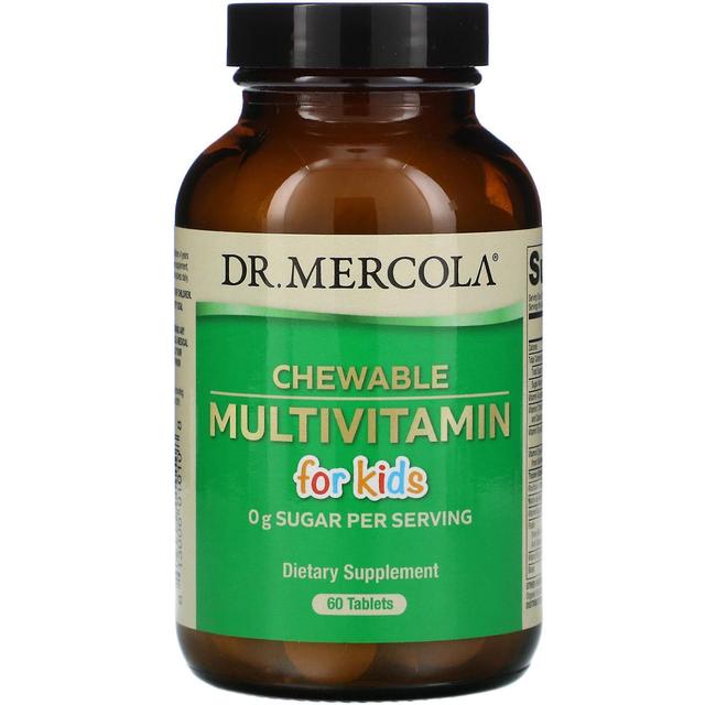 Dr. Mercola Dr Mercola, Tuggbar Multivitamin för barn, 60 tabletter on Productcaster.