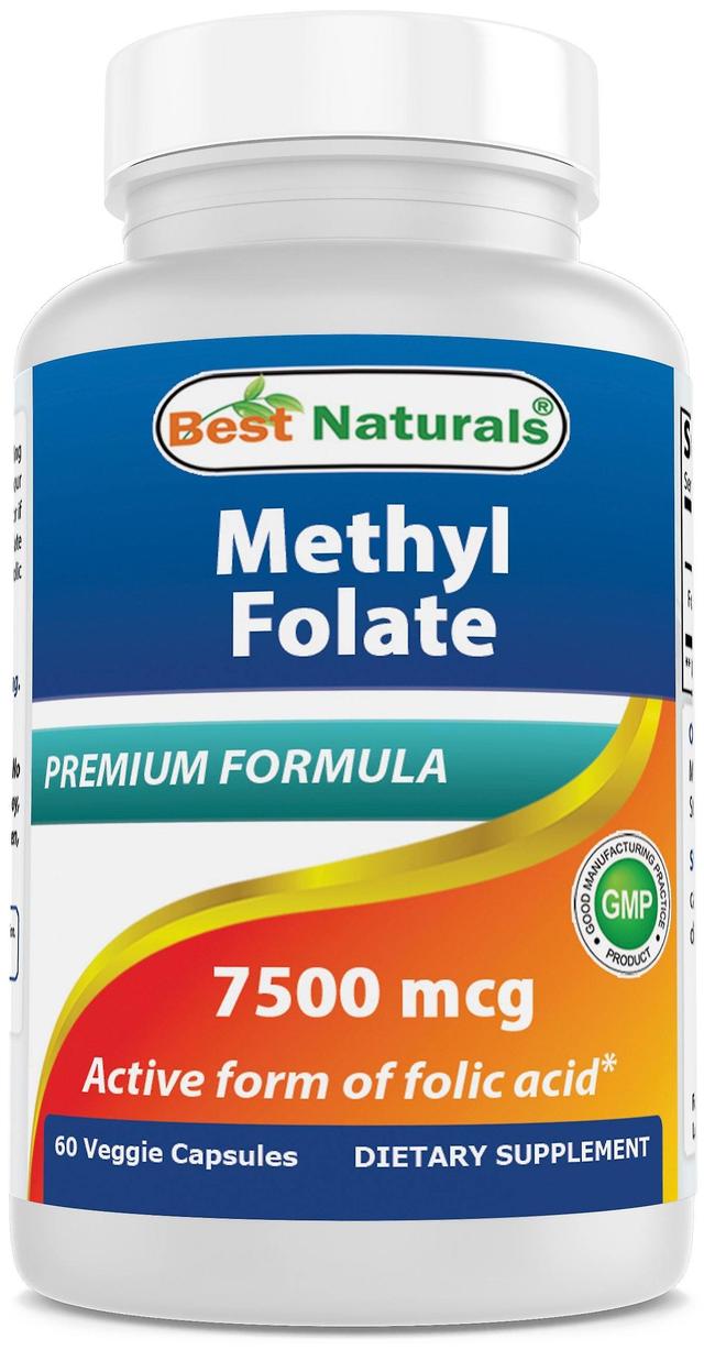 Best naturals methylfolate 7500 mcg 60 vegetarian capsules on Productcaster.