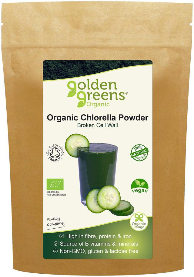 Golden Greens (Greens Organic) Golden greens (grønne økologiske) økologisk chlorella pulver 200g on Productcaster.