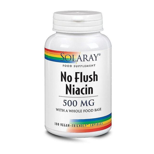 Solaray No Flush Niacin 500mg Capsules 100 (93630) on Productcaster.