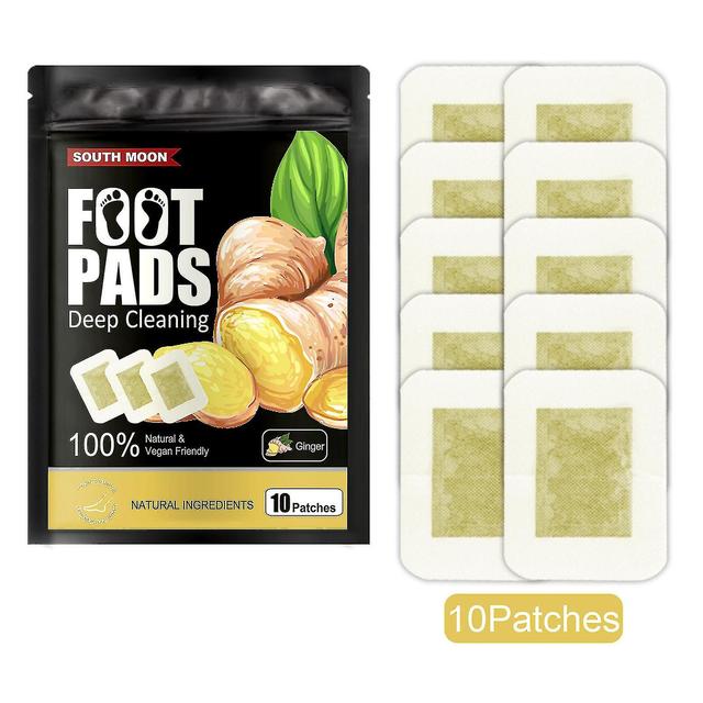 Natural Plant Foot Patch Fast Acting Long Lasting Herbal Stickers For Body Health Treatment Ginger Flavor on Productcaster.