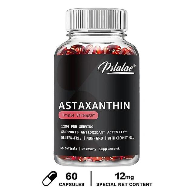 Vorallme Organic Icelandic Astaxanthin - Boosts Metabolism And Energy Production 60 Capsules on Productcaster.