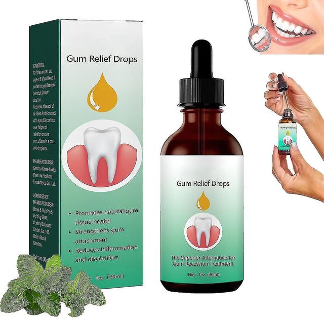 Gum Regrowth Drops, Gum Therapy Drops, 30ml Gum Restoration Drops Gum Repair Regrowth Treatment For Receding Gum, Rejuvenate Gums 1pcs - 30ml on Productcaster.