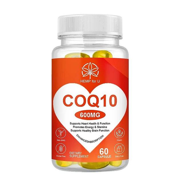 Hikig Super High Absorption Coenzyme Q10 Capsule COQ10 for Heart and Blood Vessel Cardiovascular Health for Old Man 60pcs on Productcaster.