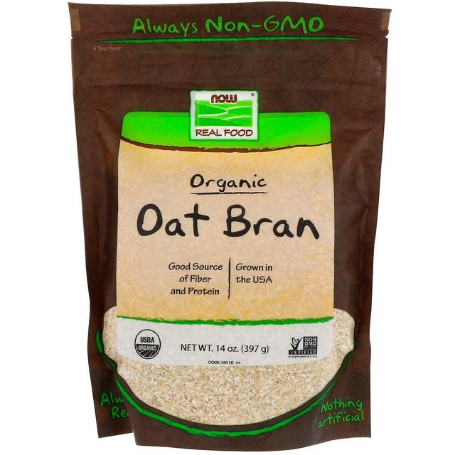 Now Foods, Real Food, Organic Oat Bran, 14 oz (397 g) on Productcaster.