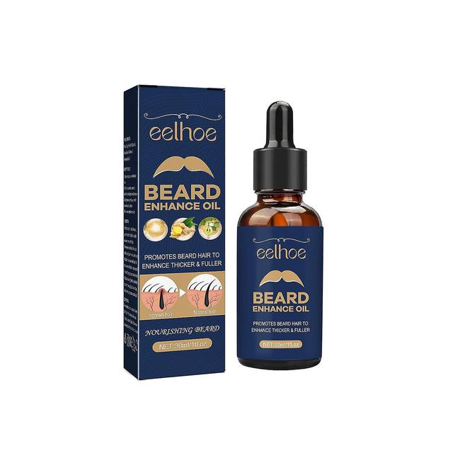 Beard Enhance Oil,Men Liquid Beard Growth Fast Enhance Facial Nutrition Moustache Beard 30ml on Productcaster.