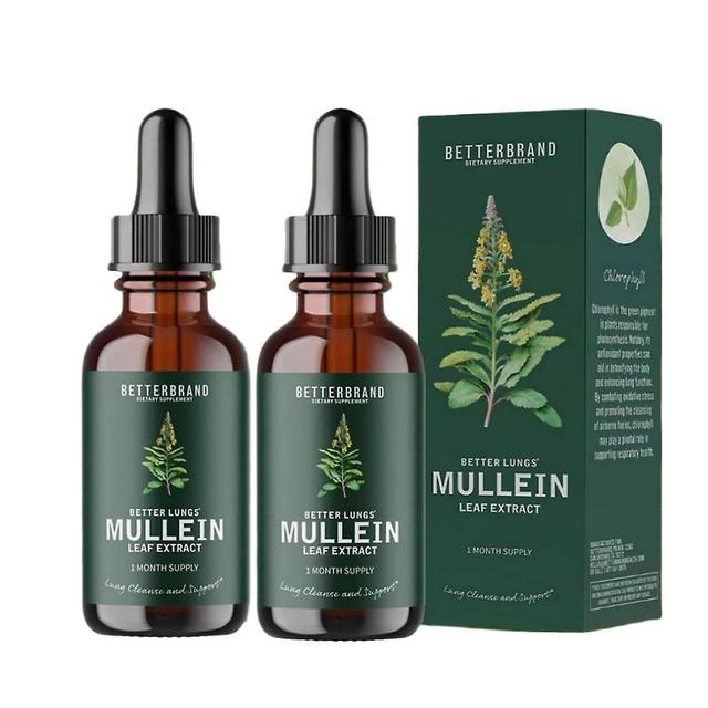 2X Mullein Leaf Drops Lung Purification Healthy Breathing ForRespiratory Function on Productcaster.