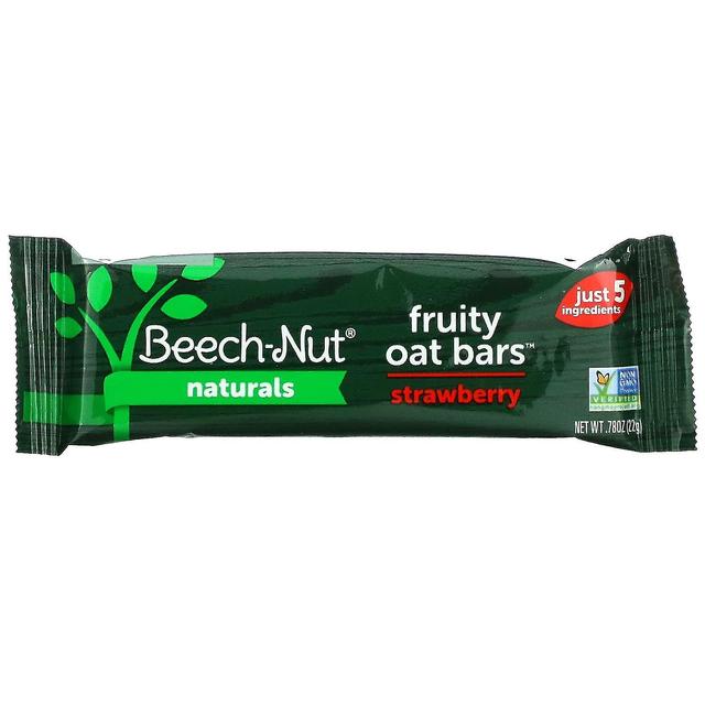 Beech-Nut, Naturals, Fruity Oat Bars, 12+ Months, Strawberry, 5 Bars, 0.78 oz (22 g) Each on Productcaster.