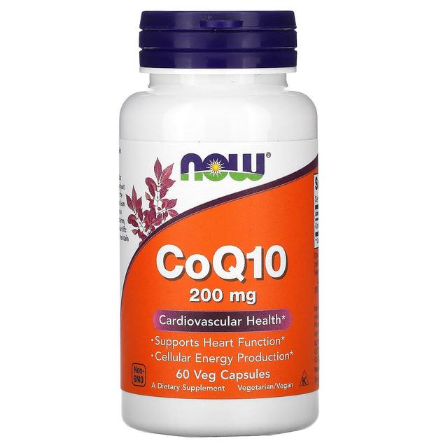 NOW Foods, CoQ10, 200 mg, 60 Veg Capsule on Productcaster.