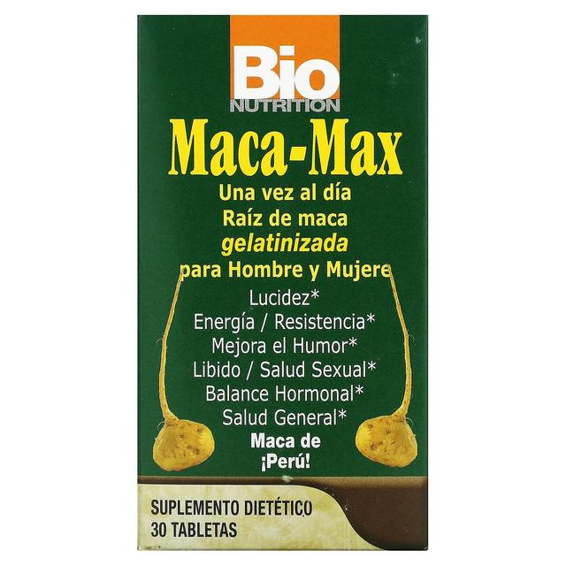 Bio Nutrition, Maca Max, 30 Tablets on Productcaster.