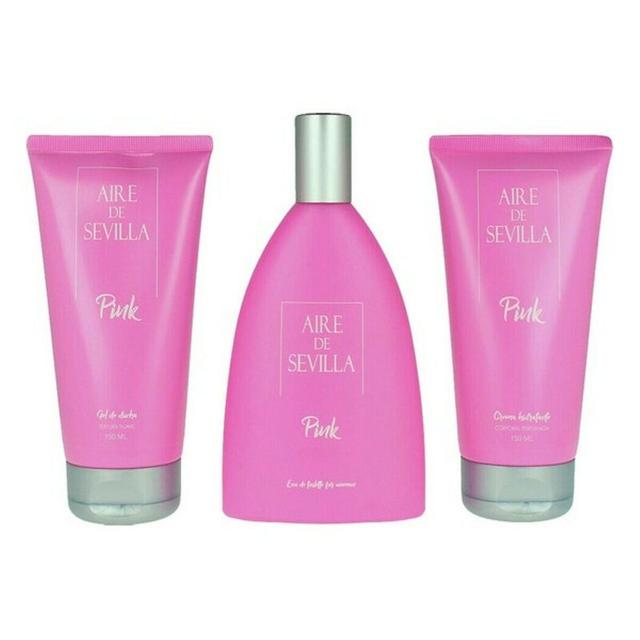 Women's Perfume Set Pink Aire Sevilla EDT (3 pcs) (3 pcs) on Productcaster.