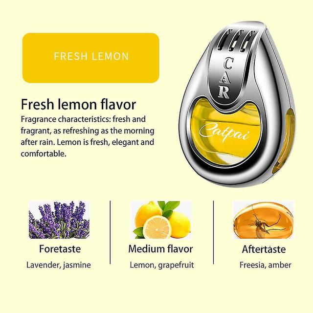 1~10pcs Car Air Freshener Fragrance Car Interior Air Vent Creative Diffuser Yellow Fresh Lemon on Productcaster.