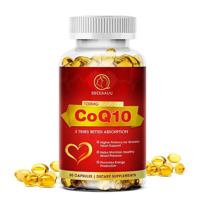 Visgaler High Absorption Coenzyme Q10 Capsules Coq10 For Heart And Brain Health Dredge Blood Vessels Stable Blood Pressure 30pcs on Productcaster.