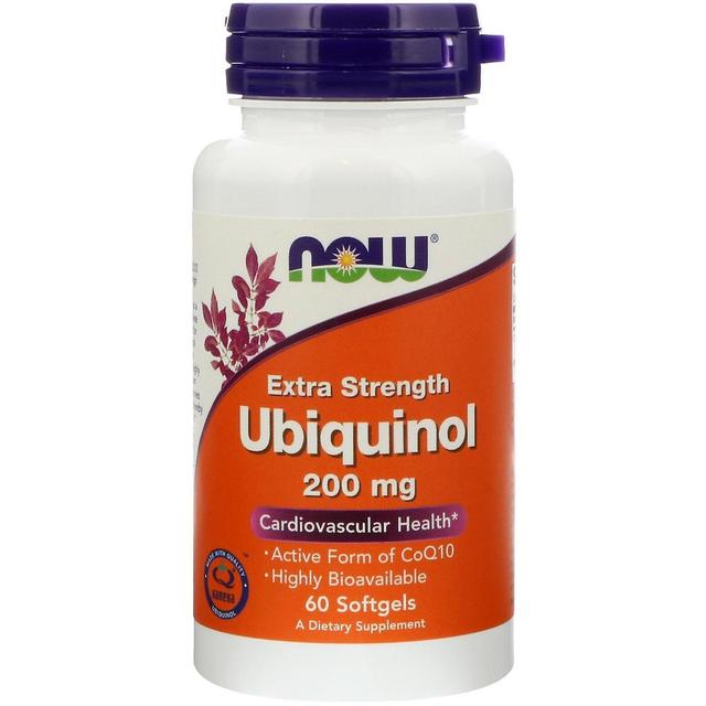 Now Foods, Ubiquinol, 200 mg, Extra Strength, 60 pehmeää geeliä on Productcaster.