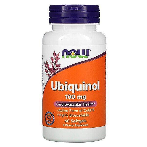 NOW Foods Now Alimentos, Ubiquinol, 100 mg, 60 Cápsulas gelatinosas on Productcaster.