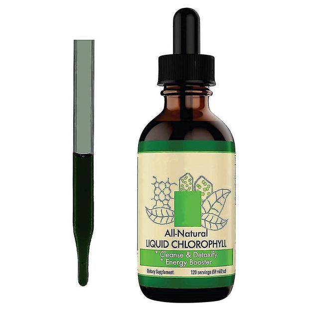 All Natural Chlorophyll Liquid Drops - Boosta energi, stödja matsmältningen och immunförsvaret, Intern deodorant on Productcaster.